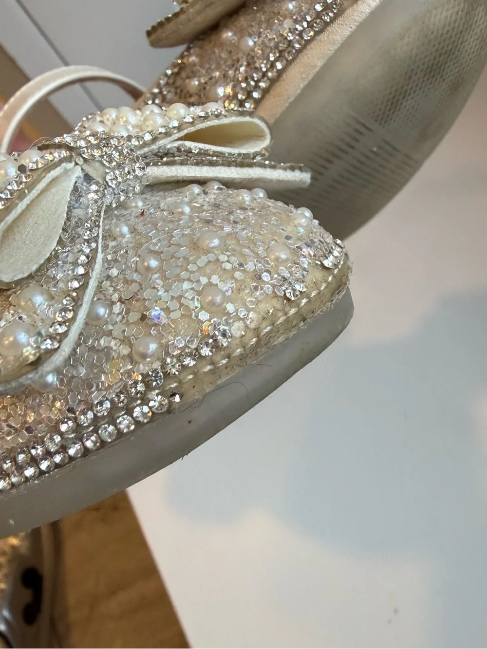 Doe a Dear Pearl Bow Mary Jane Shoes